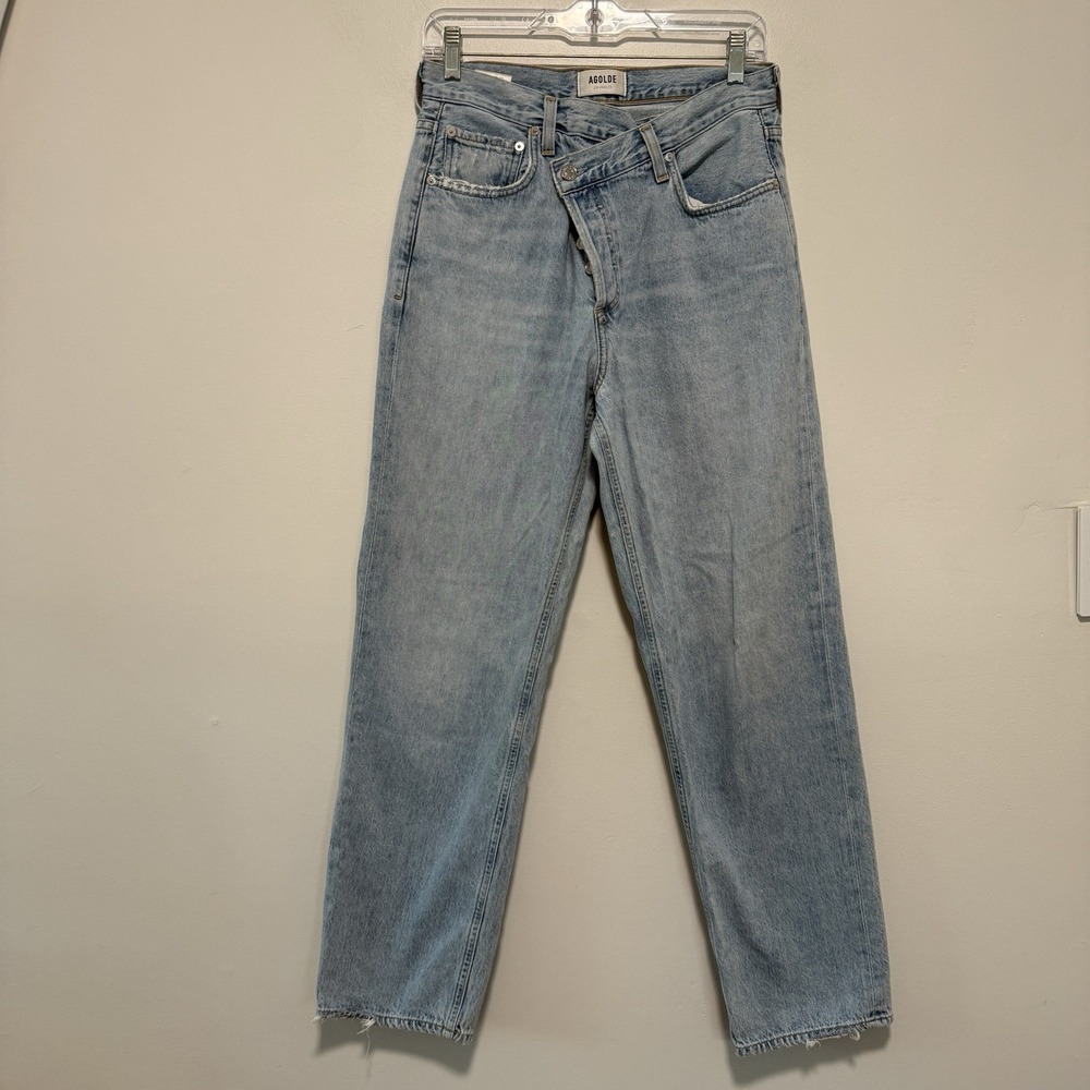 Agolde Criss Cross Upsized Jean in Suburbia Size 26 - Picture 2 of 9